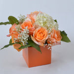 Load image into Gallery viewer, Tangerine Tango 4&quot; FlowerBox Vase (Carton of 120) - FlowerBox
