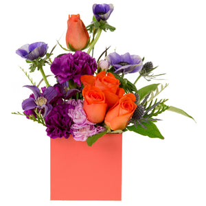 Tangerine Tango 4" FlowerBox Vase (Carton of 120) - FlowerBox